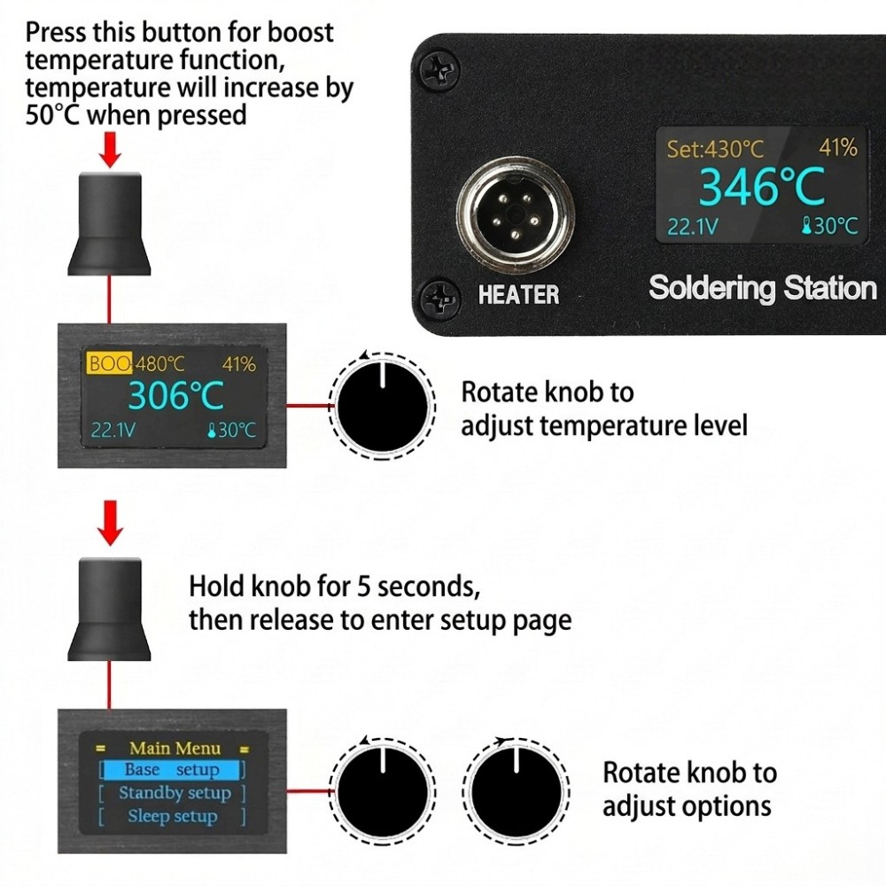 T12 Soldering Station AC100‑24 - Soldering Station T12 Oled review and price